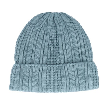 Under Armour - Blu cuff Beanie - Womens Halftime Cable Knit Beanie Serpentine Cuff @ Hatstore