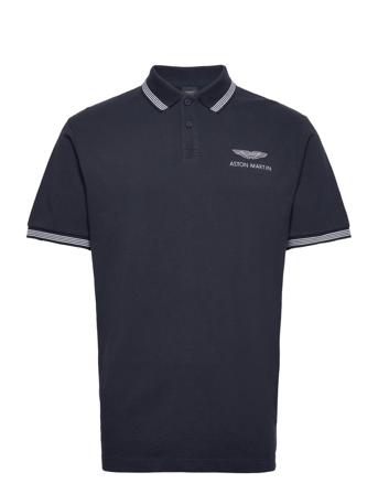 Amr Tipped Polo Polos Short-sleeved Navy Hackett London