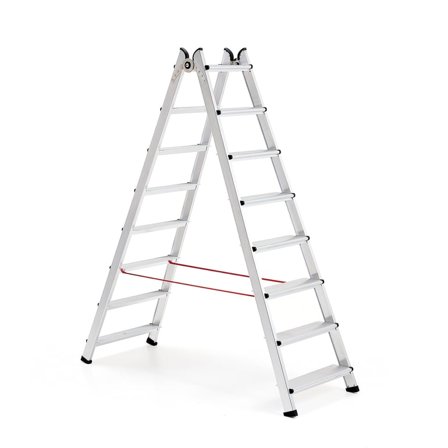 Dobbeltsidet trappe BRINK, 8 trin, H 1870 mm