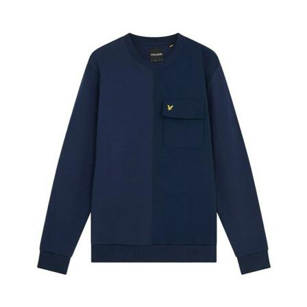 Lyle & Scott Tech Pocket Sweatshirt , Blauw , Heren , Maat: S