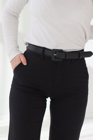 Nappa Leather Belt Black 90