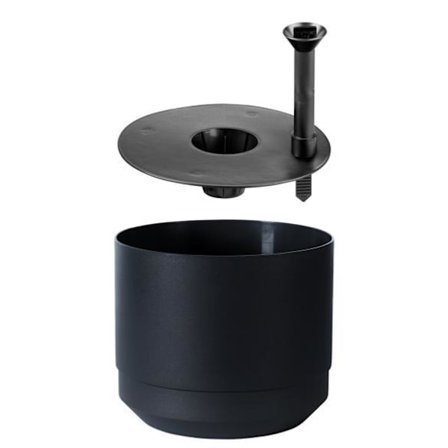 Kruka m långtidsbevattn. Paulina ø 14 cm Svart Orthex