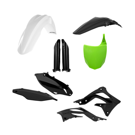 Kit Plastiche Completo Acerbis Kawasaki Verde-Bianco - Kawasaki KX 450F 2012-2012