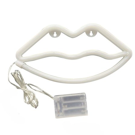 Neon-skilt for lepper - Alltid på - USB/batteridrevet - Akrylveggdekor - Hjemmedekorasjon