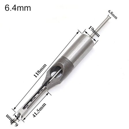 Firkantet hulsbor træbearbejdningsværktøj 6,4MM