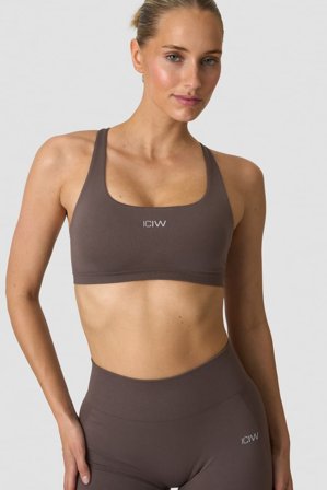 Smooth Seamless Sports Bra Dusty Brown