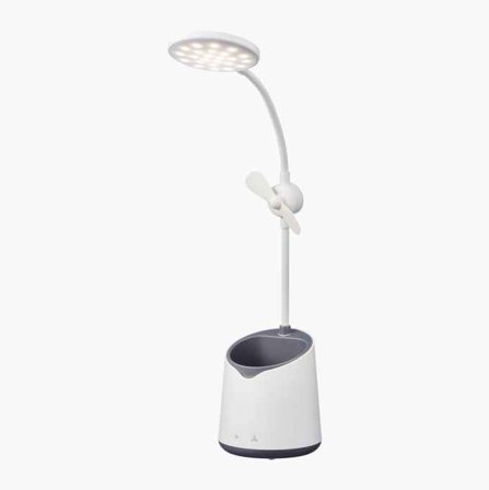LED-lampa med fläkt batteridriven - Biltema
