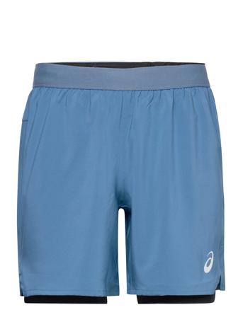 Road 2-N-1 7In Short Shorts Sport Shorts Sininen Asics