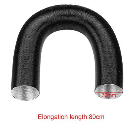 42 60 76 mm Aluminiumfolie Rør Turbo Luftkanal Bilvarmer Tilbehør Aluminium Udstødningsventilator Alum Slange Rør Indtag Udtag Rør