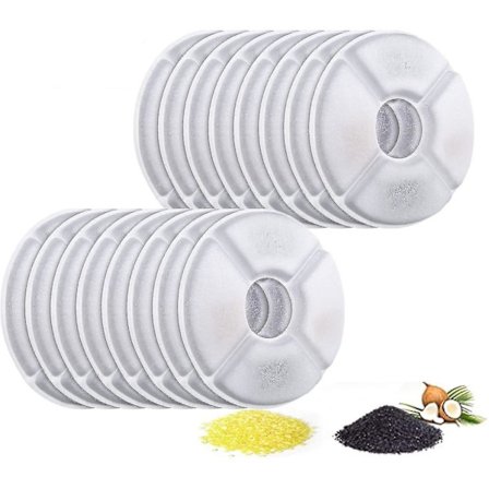 Ersättningsfilter för husdjursvattenfontän, premium bomull, aktivt kol, ersättningsfilter för vattenfontän