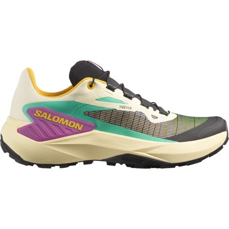 Salomon - Zapatillas de trail running para mujer Genesis - Transparent Yellow / Black / Willowherb - 43⅓