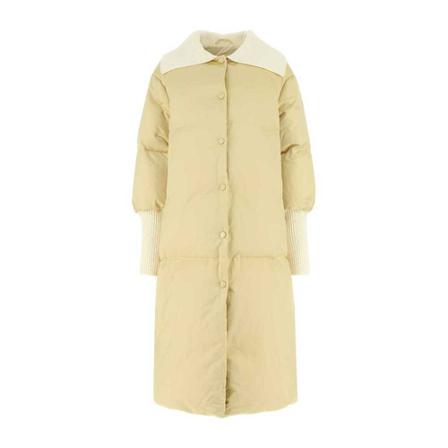 Jil Sander Down Coats Gul, Dame Parka