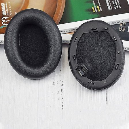 2 stk. ørepuder til Sony WH-1000XM4 WH-1000XM4 (Sort+Spænde)