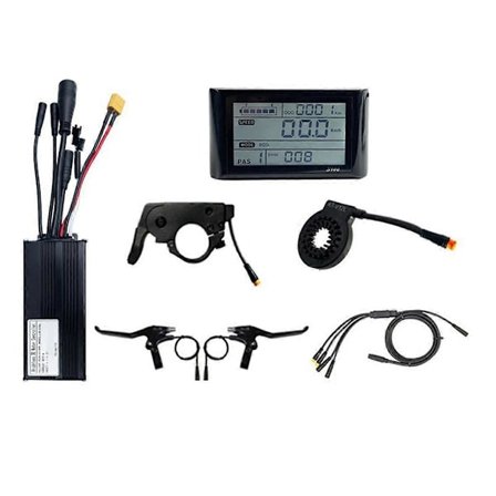 36/48V Sykkel Litium Batteri Modifikasjonstilbehør 1000W 30A Tre-modus Vanntett Lite Sett S900 LCD Instrument