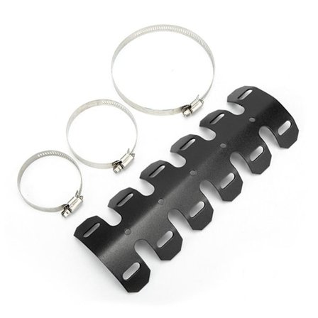 Motorcykel Udstødningsrørbeskytter Heat Shield SORT