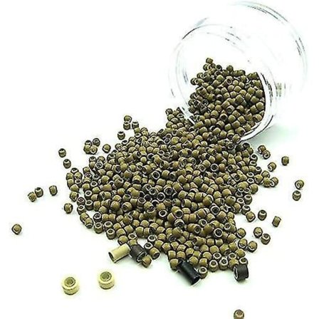 Nano Ring Koppar Silikon Mikro Rör Ring Länkar 1000st