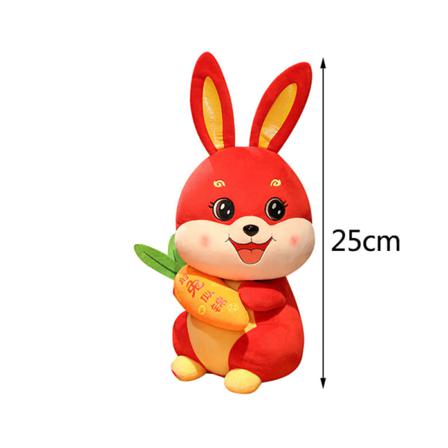 2023 Nyårsstil Rädisa Plyschleksak Lucky Bunny Stoppad Docka