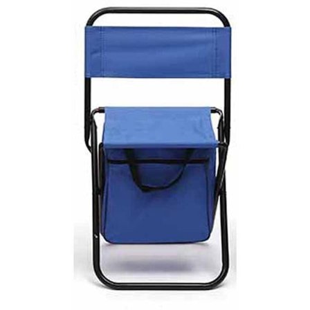 Fällbar stol utomhus camping bärbar fällbar stol med ryggstöd fiske fritidsstol med väska (blå)