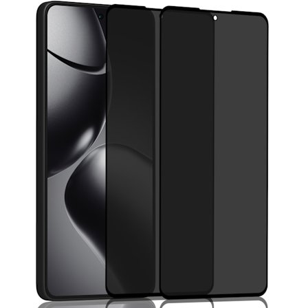 2-Pack Xiaomi Redmi 14T Privacy Skärmskydd - Härdat Glas 9H - Super kvalitet 3D