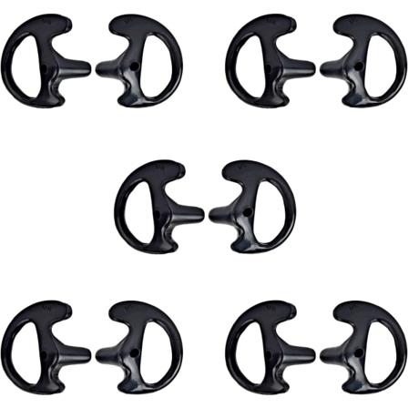 Ersättningsbara Mjuka Öronproppar Hörlurar Luft Akustiska Headset Öronproppar 5 Par (Svart, Medium) black Small