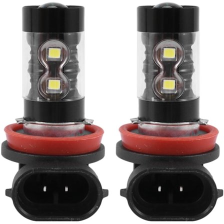 2 kpl tehokkaat 50 W Super H11/H8 10-SMD LED-polttimot auton sumuvaloihin, Xenon White