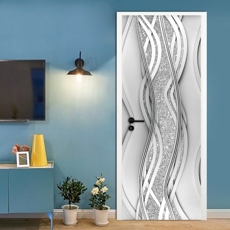 (38.5*200cm*2st) 3D-effekt affisch dörrklistermärke 1