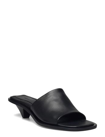 Naima Mid Heel Sandal Sandal Med Hæl Svart Filippa K*Betinget Tilbud