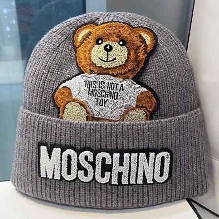 Moschino Brand Hat M(54-58cm) grey