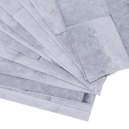 12 stk selvklebende flisdekaler i PVC, vanntette, for gulv og vegger (KIT039)