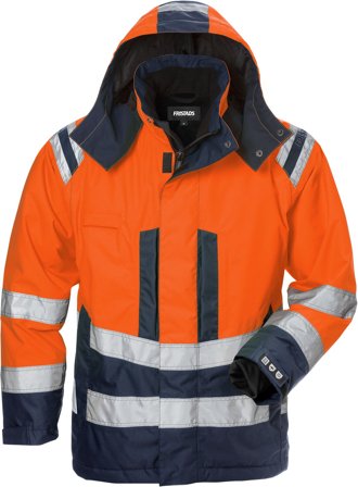 Fristads 4037 GTT Jakke Hi-Vis / Blå/Oransje for kvinner Hi-Flash/Blå/Oransje, Klær
