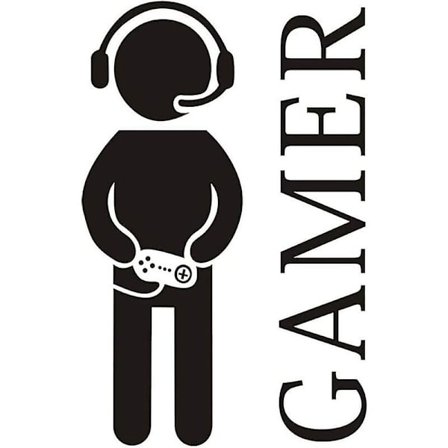 Gamer Boy väggdekal, videospel väggdekaler, avtagbar spelvärld för nätbar vardagsrum sovrum sovrum lekrum och pojkrum väggar B
