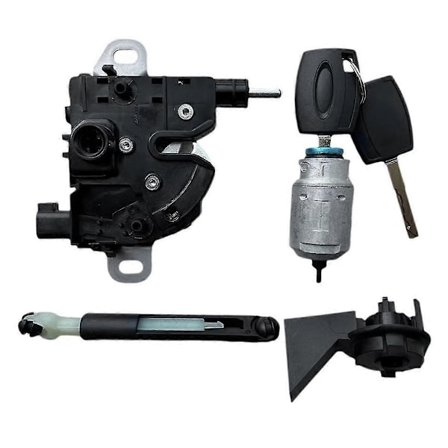 Bilpanser Hette Utløser Lås Reparasjonssett Lås med 2 Nøkler 4M5AA16B970 for Focus MK2 2004-2012 1355231 4895285