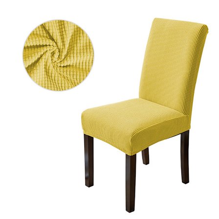 Elastisk stolebetræk - gul