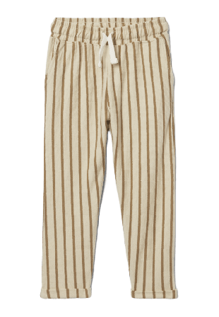 RIKIKI Mjukisbyxor i ekologisk bomull ETIENNE Byxor Vit 98/104