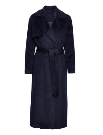 2Nd Luna - Classic Wool Outerwear Coats Winter Coats Marinblå 2NDDAY