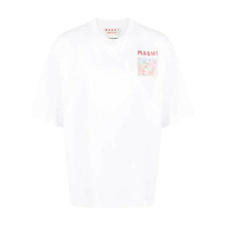 Marni T-Shirts Hvid, Herre