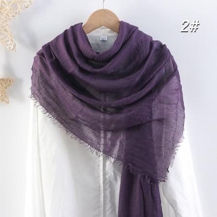 Crinkle tørklæde Vanlig Hijab MÖRKLILA Dark purple