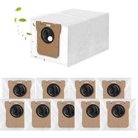 10-pack dammsugarpåsar för Dreame L10s Ultra/L10 Ultra/L20 Ultra S10 Pro (FMY)