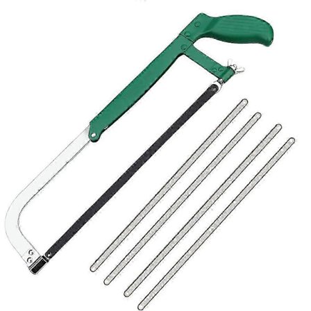 Professionelt slagtersavsæt til skæring af knogler + 2 ekstra blade