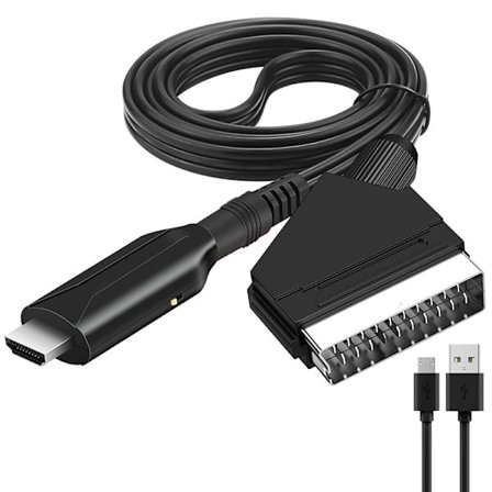 SCART till HDMI-omvandlare, SCART till HDMI-ljud- och videokonverter med