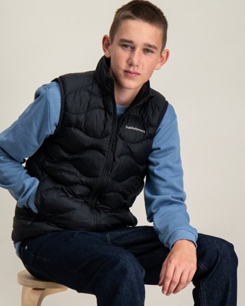 Peak Performance Jr Helium Down Vest Sort Veste Dreng - Kids Brand Store