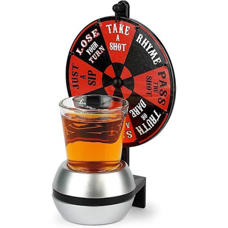 Dryckesspel för vuxna för fester, häll upp ett glas vin, snurra hjulet, present till fester, firanden, födelsedagar