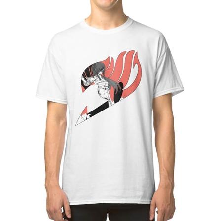 Erza Scarlet Fairy Tail Logo T-shirt M