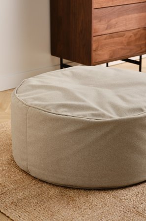 Jotex - Puff Naturvit - CORRY - Kjøp Sittepuffer hos Jotex