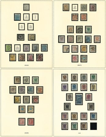 Sverige - Samling i 1 frimärksalbum - Stemplet