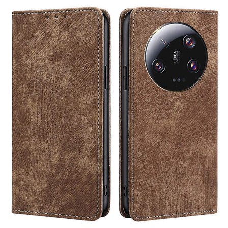 För Xiaomi 13 Ultra Rfid Blocking Phone Case Pu Läderställ Cover