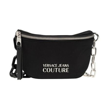 Versace Jeans Couture, Cross body bag with logo Zwart, Dames, Maat:ONE Size,stof