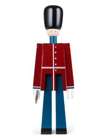 Guardsman With Sword Small Red/Blue/White Home Decoration Decorative Accessories/details Wooden Figures Monivärinen/Kuvioitu Kay Bojesen