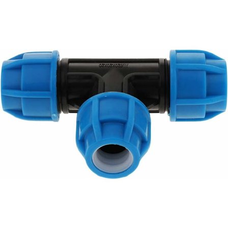 T-koppling för trädgårdsslang i plast - 20 mm