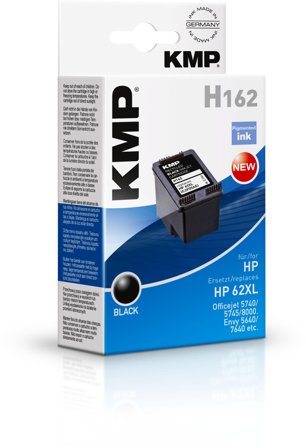KMP H162 - svart - kompatibel - blekkpatron (alternativ for: HP 62XL, HP C2P05AE)